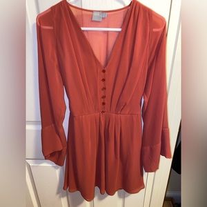 Sheer pink ASOS dress